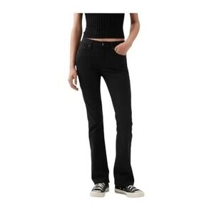 GAP Black Velvet Baby Bootcut Mid-Rise Jeans 32 / 14